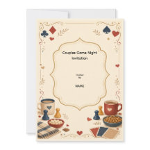 Invitation à une soirée de jeux de couples