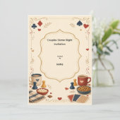 Invitation à une soirée de jeux de couples (Debout devant)