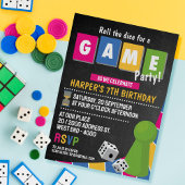 Invitation à une soirée de jeux de société 