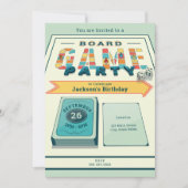 Invitation à une soirée de jeux de société (Devant)