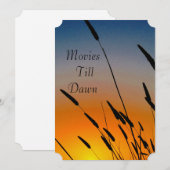 Invitation à une soirée de jeux et de films (Devant / Derrière)