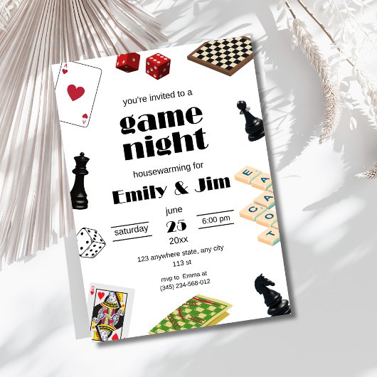 Invitation à une soirée de jeux, Invitation à une