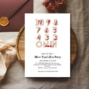 Invitation à une soirée de la Saint-Sylvestre avec