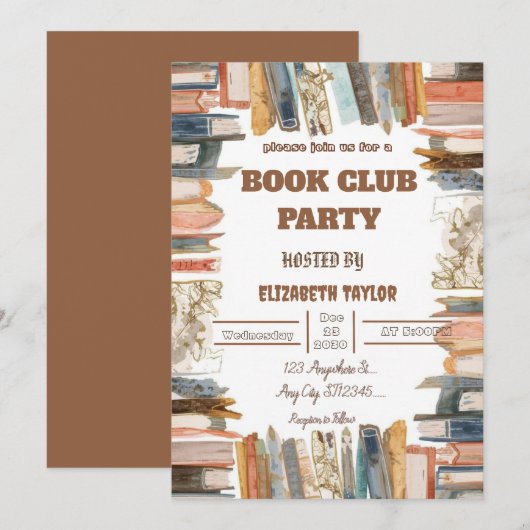 Invitation à une soirée de lecture conviviale du c (Devant / Derrière)
