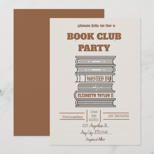 Invitation à une soirée de lecture conviviale du c (Devant / Derrière)