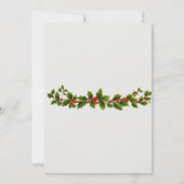 Invitation à une soirée de Noël à l'ancienne (Dos)