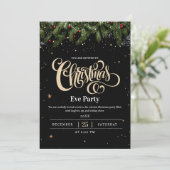 Invitation à une soirée de Noël de fêtes de luxe (Debout devant)