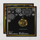 Invitation à une soirée de Noël steampunk (Devant / Derrière)