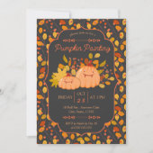 Invitation à une soirée de peinture de citrouilles (Devant)