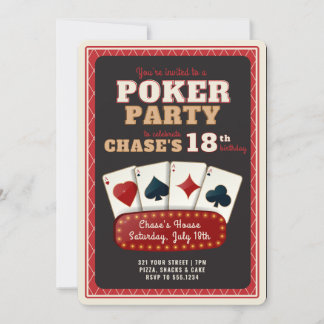 Invitation à une soirée de poker