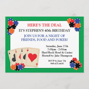 Invitation à une soirée de poker