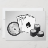 Invitation à une soirée de poker pour enterrement (Dos)