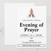 Invitation à une soirée de prière (Devant / Derrière)