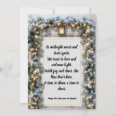 Invitation à une soirée de réveillon du Nouvel An  (Dos)