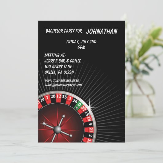 Invitation à une soirée de roulette (Debout devant)