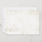 Invitation à une soirée de style occidental (Dos)