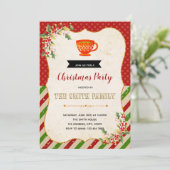 Invitation à une soirée de thé de Noël (Debout devant)
