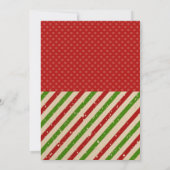Invitation à une soirée de thé de Noël (Dos)