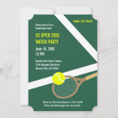 Invitation à une soirée de visionnage de l'US Open (Devant)