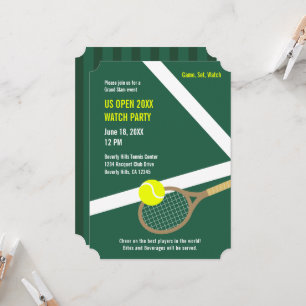 Invitation à une soirée de visionnage de l'US Open