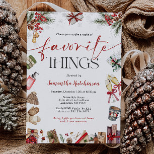 Invitation à une soirée d'échange de cadeaux des c