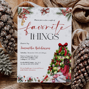 Invitation à une soirée d'échange de cadeaux des c