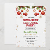 Invitation à une soirée d'échange d'ornements de N (Devant / Derrière)