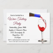 Invitation à une soirée dégustation de vin (Devant)
