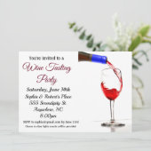 Invitation à une soirée dégustation de vin (Debout devant)