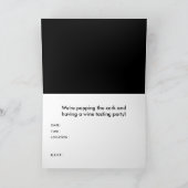 invitation à une soirée dégustation de vin (Intérieur)