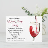 Invitation à une soirée dégustation de vin (Debout devant)