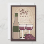Invitation à une soirée dégustation de vins (Devant)
