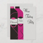 Invitation à une soirée dégustation de vins (Devant / Derrière)