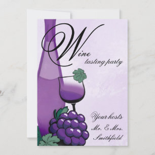 Invitation à une soirée dégustation de vins