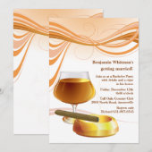 Invitation à une soirée d'enterrement de vie de ga (Devant / Derrière)