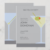 Invitation à une soirée d'enterrement de vie de ga (Devant / Derrière)