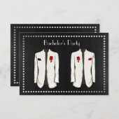 Invitation à une soirée d'enterrement de vie de ga (Devant / Derrière)