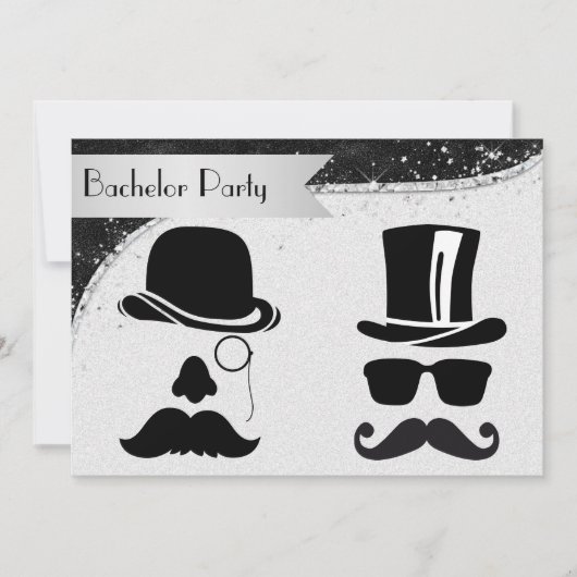 Invitation à une soirée d'enterrement de vie de ga (Devant)