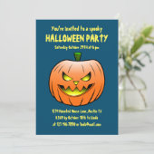 Invitation à une soirée d'Halloween effrayante (Debout devant)