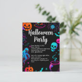 Invitation à une soirée d'Halloween effrayante (Debout devant)