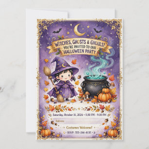 Invitation à une soirée d'Halloween effrayante 🎃�