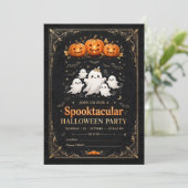 Invitation à une soirée d'Halloween effrayante (Debout devant)