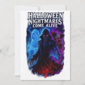 Invitation à une soirée d'Halloween effrayante (Dos)