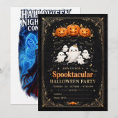 Invitation à une soirée d'Halloween effrayante (Devant / Derrière)