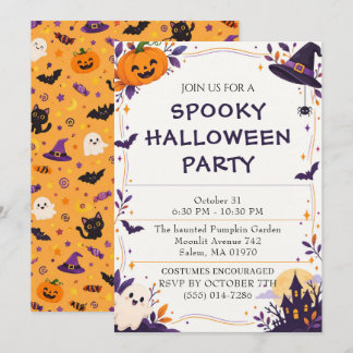 Invitation à une soirée d'Halloween effrayante – A