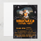 Invitation à une soirée d'Halloween effrayante – F (Devant / Derrière)