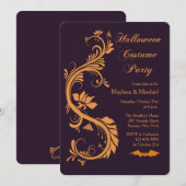 Invitation à une soirée d'Halloween élégante (Devant / Derrière)