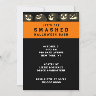 Invitation à une soirée d'Halloween pour adultes