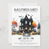 Invitation à une soirée d'Halloween tenue en costu (Devant)