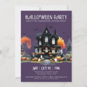 Invitation à une soirée d'Halloween tenue en costu (Devant)